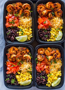 Shrimp Taco Meal Prep Bowls