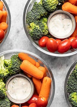 Meal Prep Vegetable Snack Packs