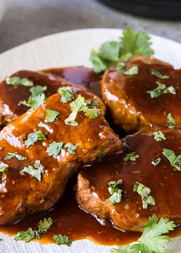 Instant Pot Pork Chops with Honey Garlic Sauce