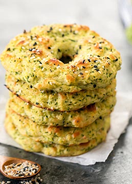 Zucchini Bagels (Low Carb, Keto)