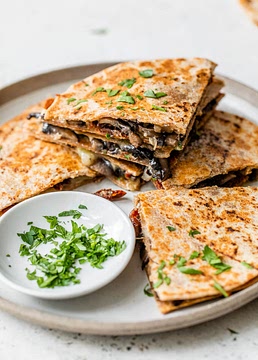 Mushroom Quesadilla