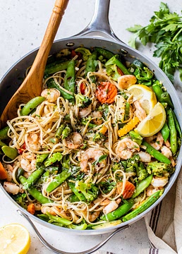 Garlic Shrimp Pasta