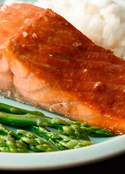 Grilled Salmon with Honey-Soy Marinade
