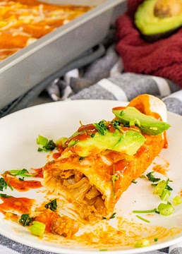 Easy Vegan Jackfruit Enchiladas